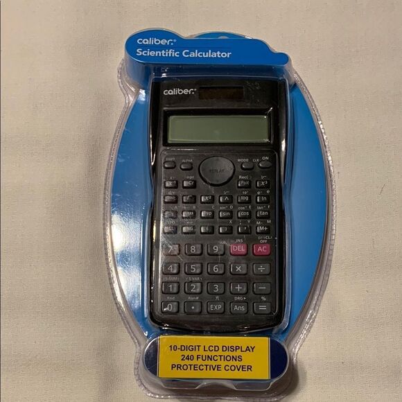 Black Scientific Calculator with LCD Display and Advanced Functions - Picture 1 of 3